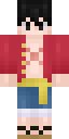 Monkey D. Luffy - One Piece full Minecraft skin preview
