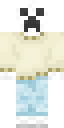White Creeper full Minecraft skin preview