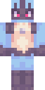 Lucario full Minecraft skin preview
