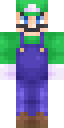 Luigi Reimagined full Minecraft skin preview