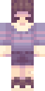 Frisk Reimagined full Minecraft skin preview