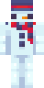 Pixel Snowman full Minecraft skin preview
