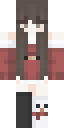 Festive Girl full Minecraft skin preview