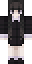 Wednesday Addams full Minecraft skin preview