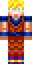 Super Saiyan Goku full Minecraft skin preview