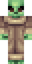 Grogu full Minecraft skin preview