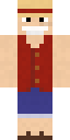 Monkey D. Luffy full Minecraft skin preview