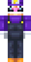Waluigi Reimagined full Minecraft skin preview