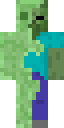 Slime Zombie full Minecraft skin preview