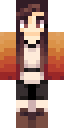 Ember Girl full Minecraft skin preview