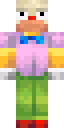 Krusty the Clown full Minecraft skin preview